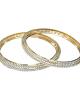 Regal Gold Rhodium Bangles