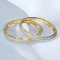 Regal Gold Rhodium Bangles