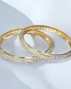 Regal Gold Rhodium Bangles