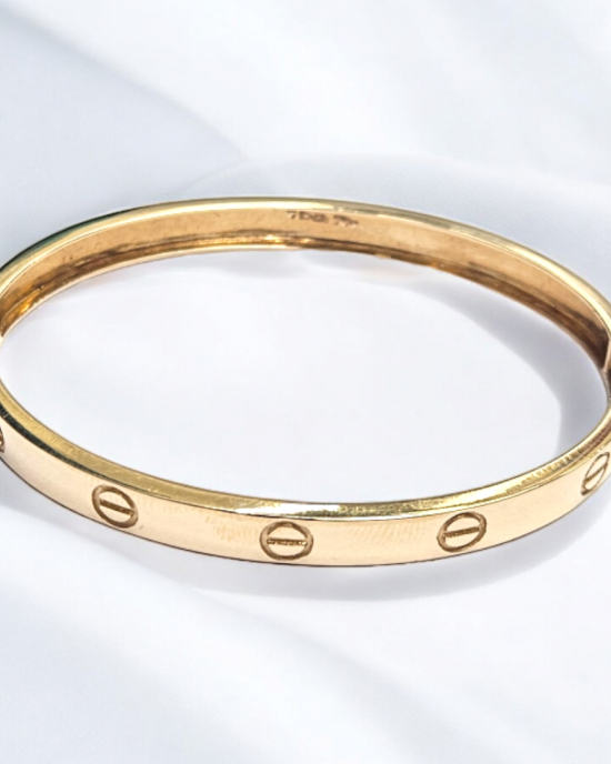 Contemporary Gold Bracelet