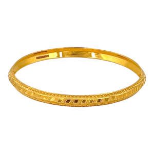 Geometric Gold Gents Kada