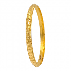 Geometric Gold Gents Kada