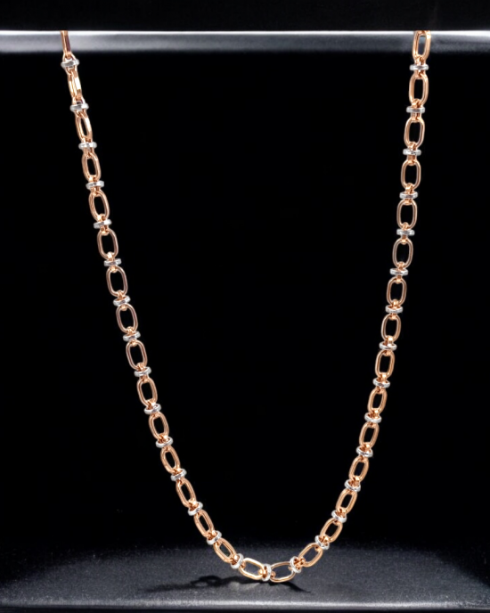 Chic Dual Tone Gold Chain