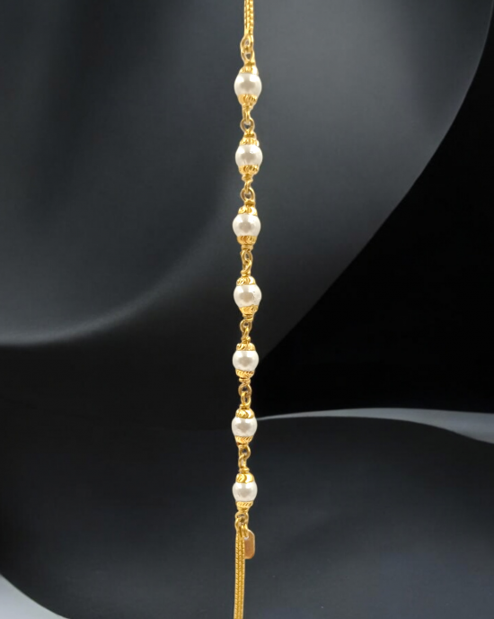 Elegant Pearl Gold Chain