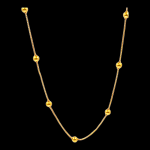 Traditional Beaded Gold Chain