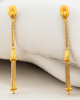 Sleek Gold Hanging Earrings