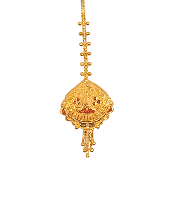 Elegant Traditional Gold Maang Tikka